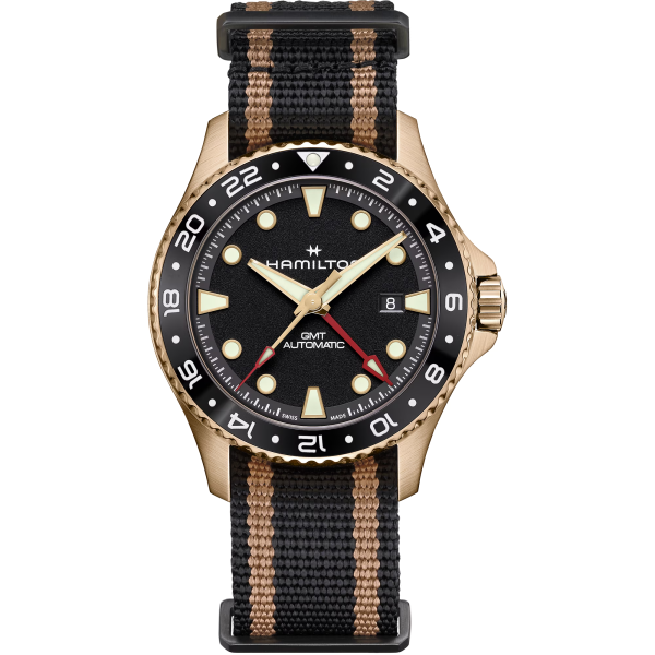 Orologio Hamilton Khaki Navy Scuba GMT Automatic 43mm bronzo